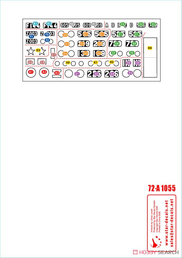 Star Decals Vietnam # 5. NVA North Vietnamese Tanks and AFVs Markings. (Decal) gambar 4