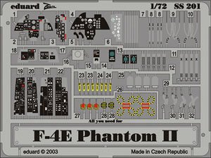 Eduard Zoom Etched Parts for F-4E (for Hasegawa) (Plastic model)