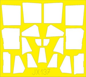 Eduard Masking Sheet for J2M3 Raiden (for Hasegawa) (Plastic model)