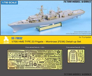 Tetra Model Works Detail-up Set for HMS Type 23 Frigate - Montrose [F236] (for Trumpeter) (Plastic model)