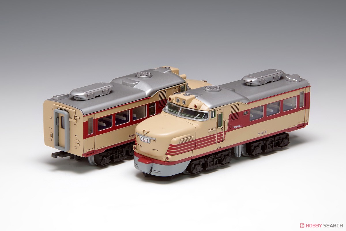 Wave Deformed Nostalgic Railway KIHA81 (2-Car Unassembled Kit) (Model Train) gambar 2