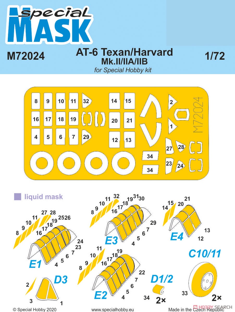 Special Hobby AT-6 Texan/Harvard Mk.II/IIA/IIB Mask (for Special Hobby) (Plastic model) Bild 2