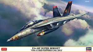 Hasegawa F/A-18F Super Hornet `VFA-11 Red Rippers CAG 2013` (Plastic model)