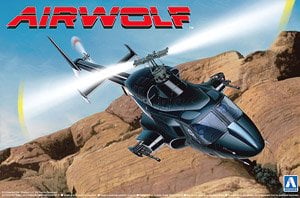 Aoshima Air Wolf w/Clear Body (Plastic model)