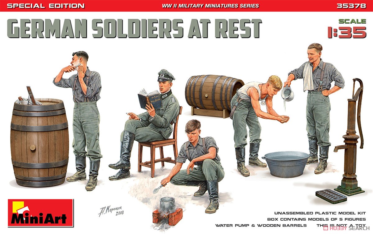 Mini Art German Soldiers At Rest.Special Edition (Plastic model) gambar 2