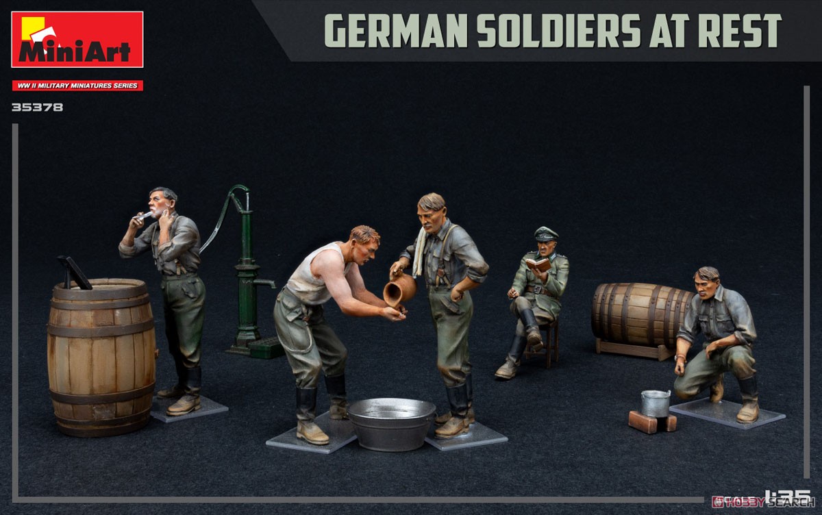 Mini Art German Soldiers At Rest.Special Edition (Plastic model) gambar 5