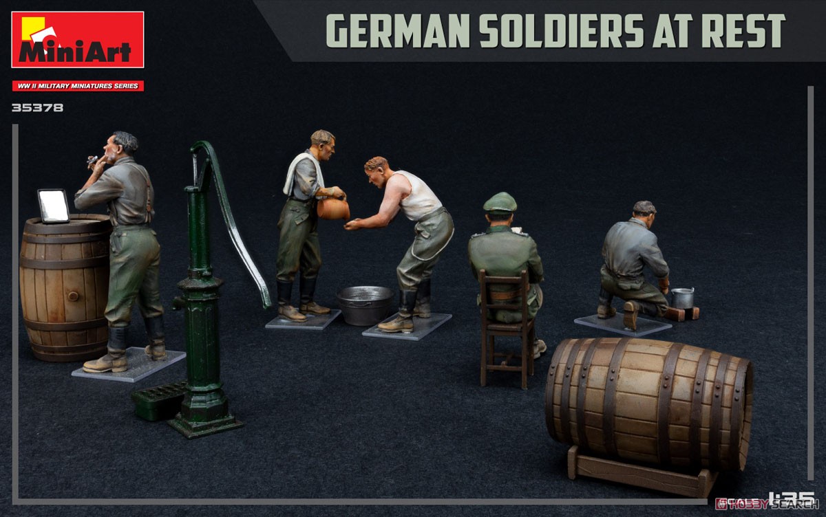 Mini Art German Soldiers At Rest.Special Edition (Plastic model) gambar 6