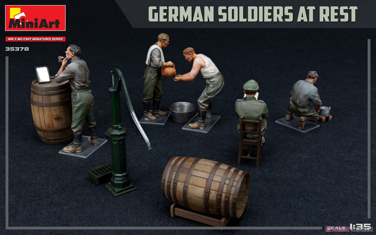 Mini Art German Soldiers At Rest.Special Edition (Plastic model) gambar 7