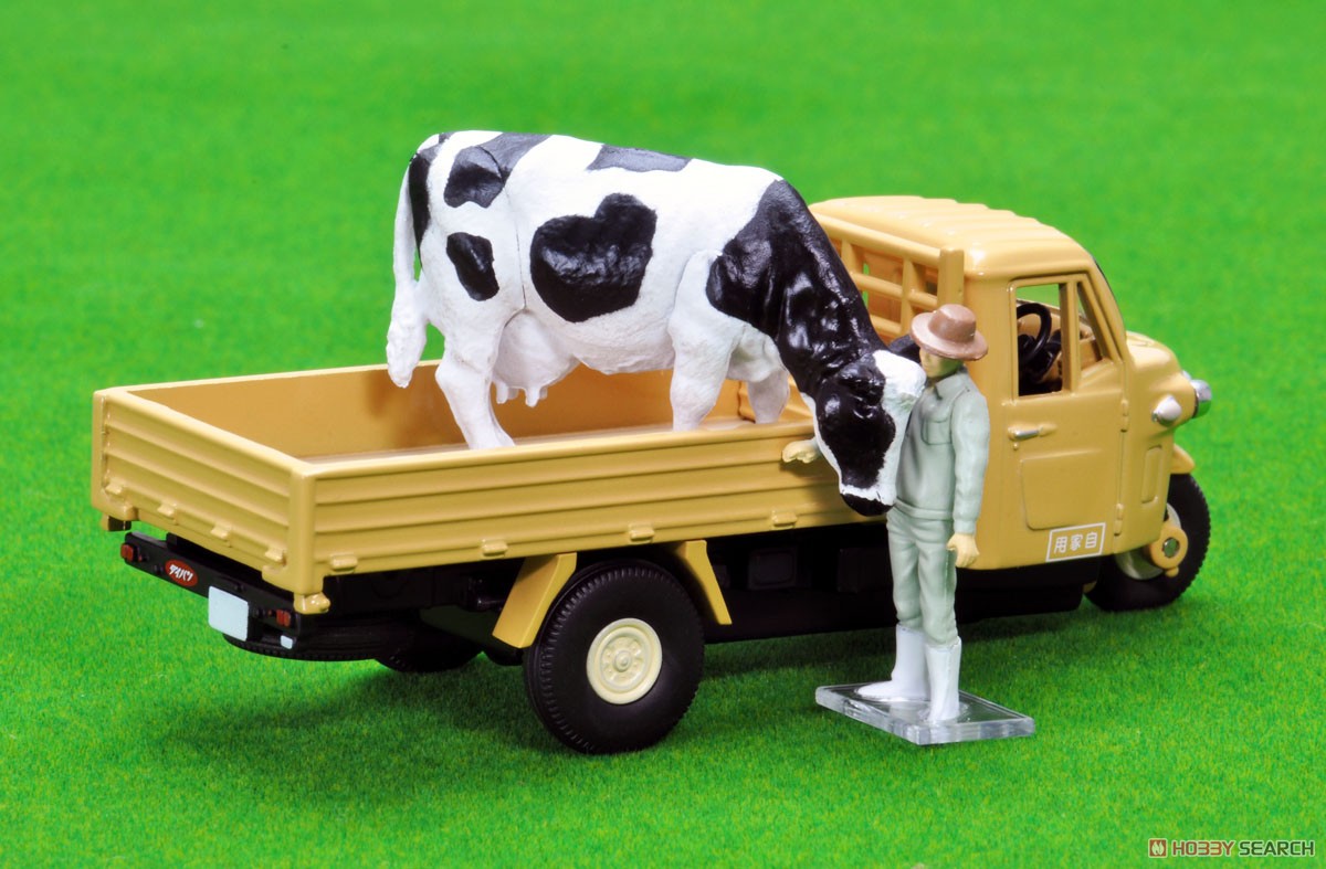 Tomytec TLV-12d Daihatsu CO10T (Brown) w/Figure (Diecast Car) imagen 4