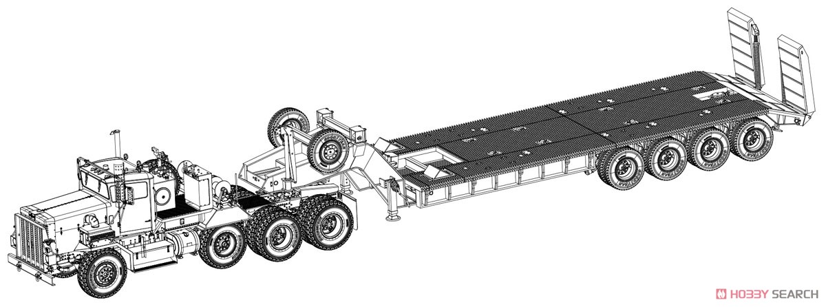 Hobby Boss US Army M911 C-HET w/Tabert 64T Trailer (Plastic model) gambar 4