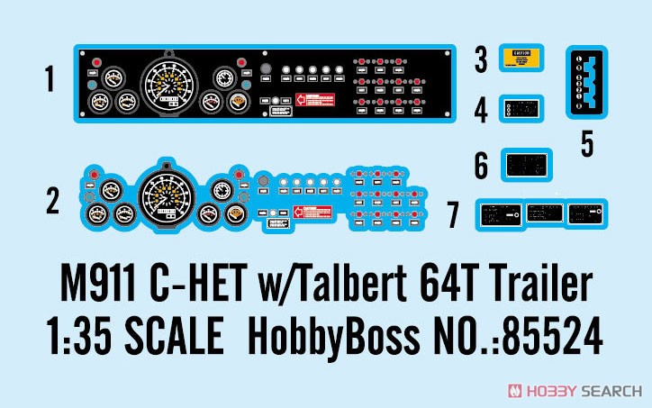 Hobby Boss US Army M911 C-HET w/Tabert 64T Trailer (Plastic model) gambar 7