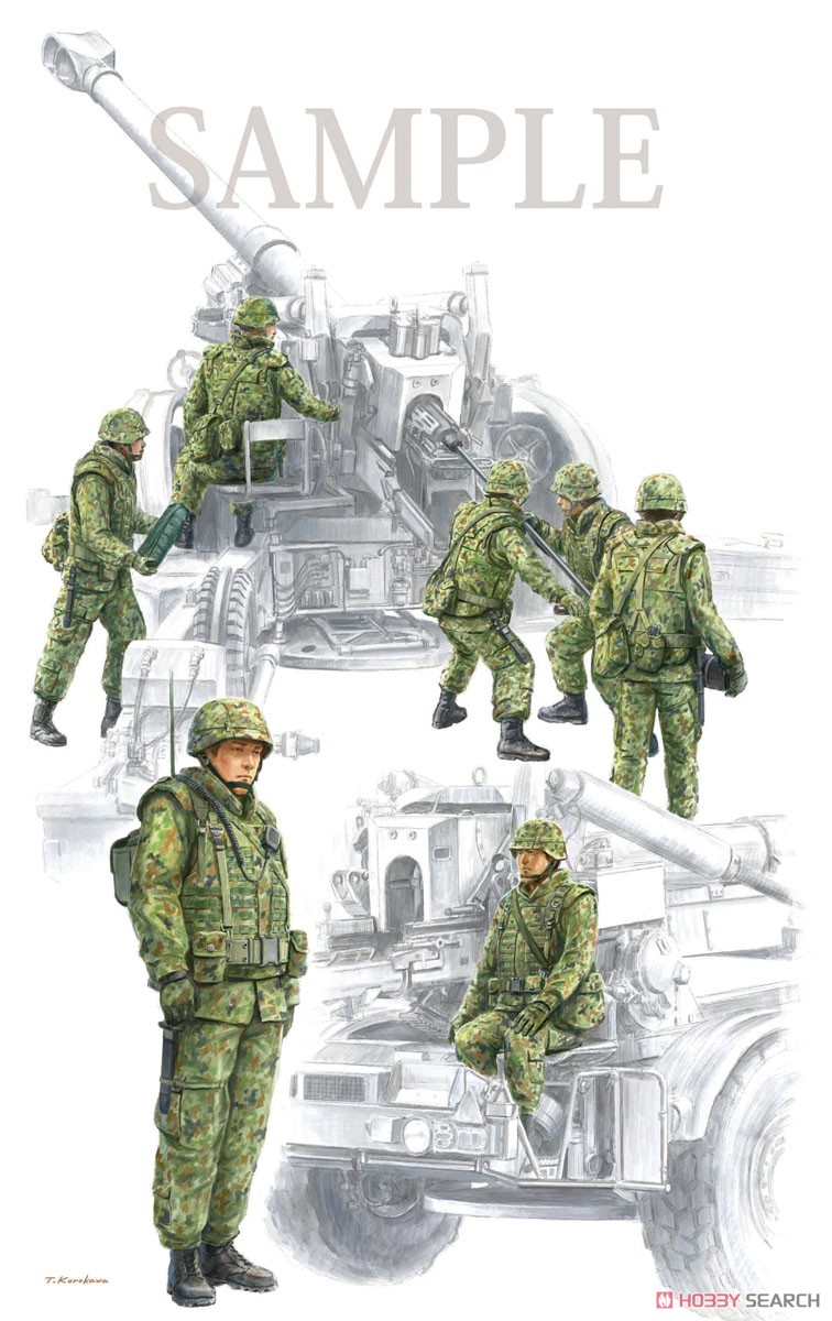 Hobby Japan 日本陸上自衛隊 FH-70用砲兵部隊成員組 (塑膠模型) 圖片 3