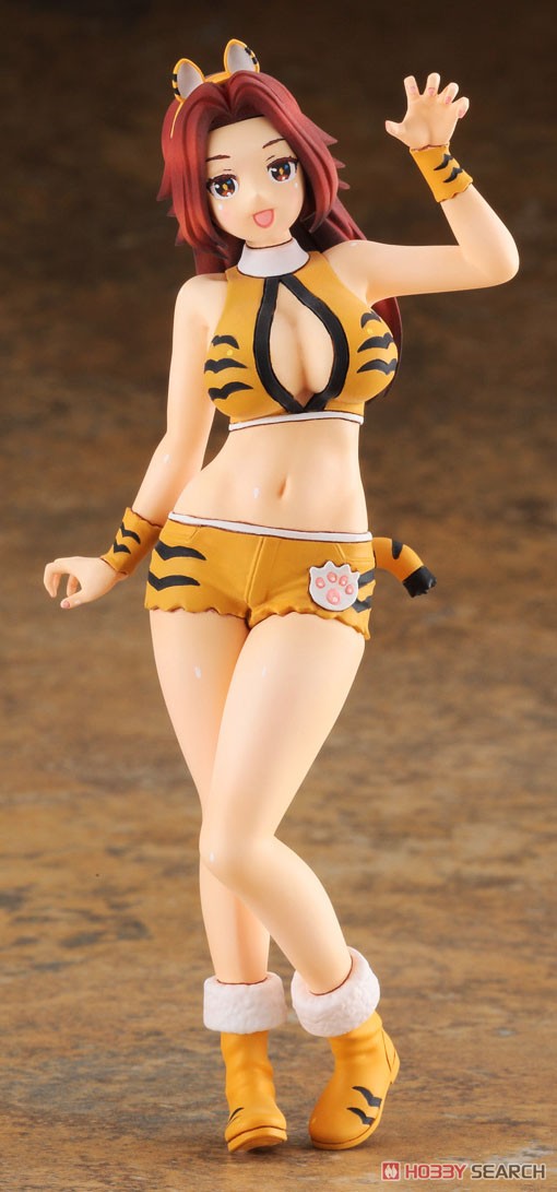 Hasegawa 12 Egg Girls Collection No.27 `Siranagi Mikumo` (Tiger) (Plastic model) gambar 5