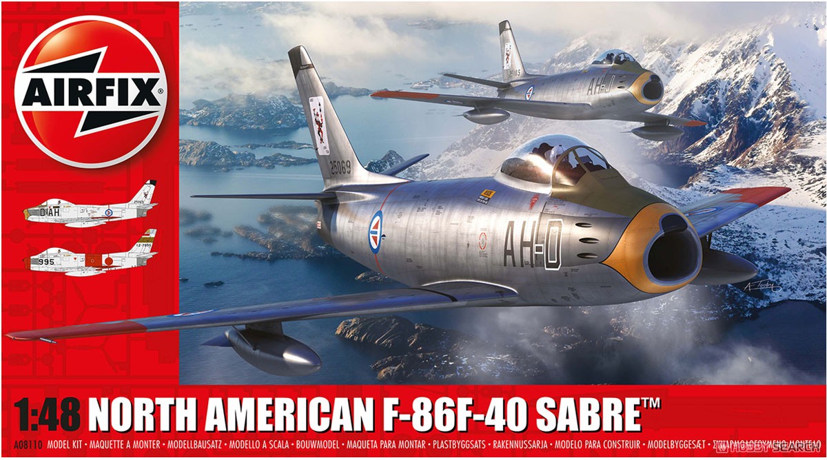 Airfix North American F-86F-40 Sabre (Plastic model) gambar 2