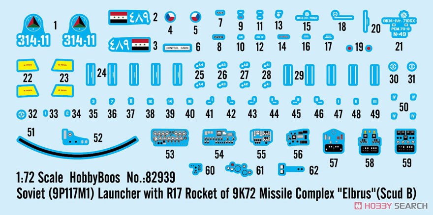 Hobby Boss Soviet (9P117M1) Launcher with R17 Rocket of 9K72 Missile Complex `Elbrus` (Scud B) (Plastic model) gambar 4