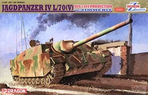 Dragon Jagdpanzer IV L/70(V) Aug 1944 Production w/Zimmerit &amp; Magic Tracks (Plastic model)