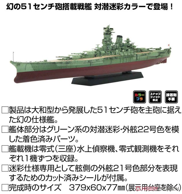 Fujimi IJN Battle Ship Kii Special Version (Camouflage) (Plastic model) image 4