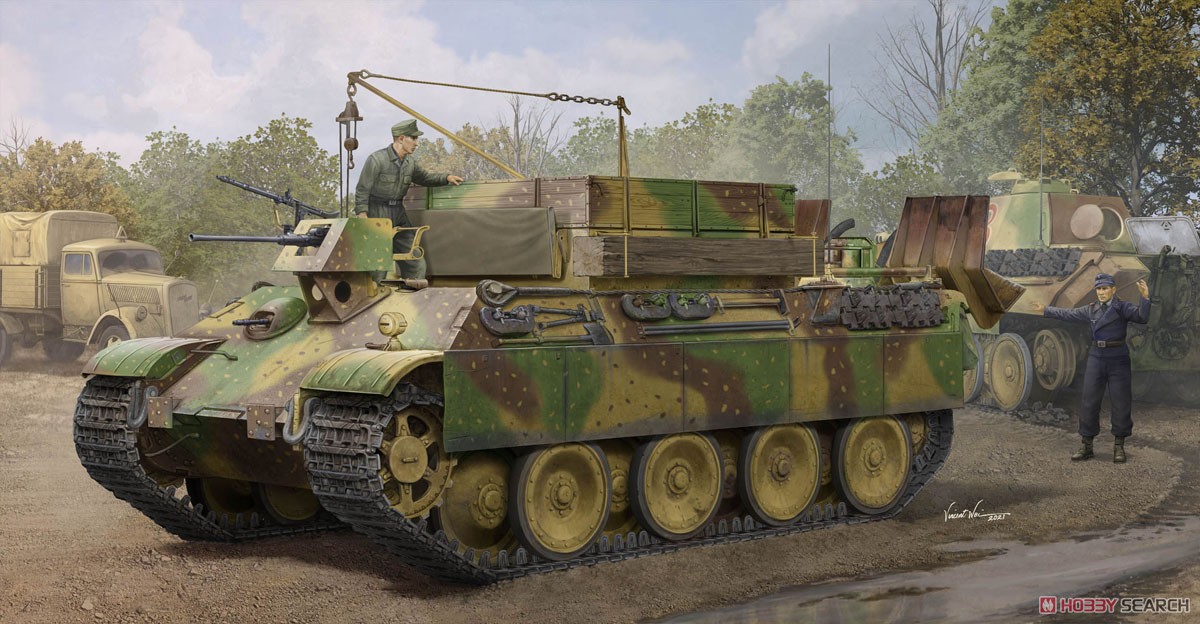 Hobby Boss German Sd.Kfz.179 Bergepanther Ausf.G Late Version (Plastic model) imagen 3