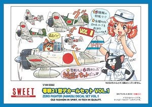 Sweet Zero Fighter (A6M2b) Decal Set Vol.1