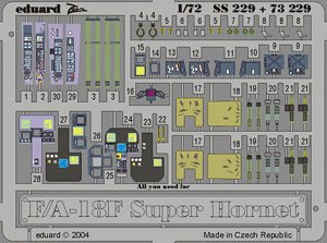Eduard Zoom Photo-Etched Parts for F/A-18F (for Hasegawa) Bild 1