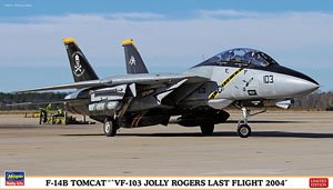 Hasegawa F-14B Tomcat VF-103 Jolly Rogers Last Flight 2004 (Plastic Model)