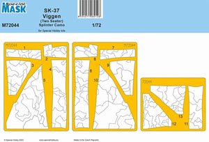 Special Hobby SK-37 Viggen (Two Seater) Splinter Camo Mask (for Special Hobby)