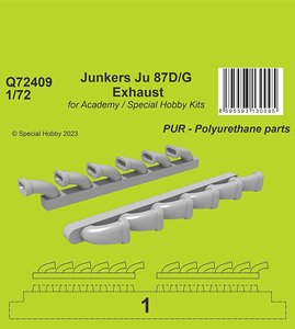 CMK Junkers Ju 87D/G Exhaust (for Special Hobby) (Plastic model)
