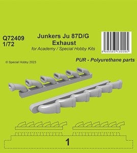 CMK Junkers Ju 87D/G Exhaust (for Special Hobby) (Plastic model) image 1