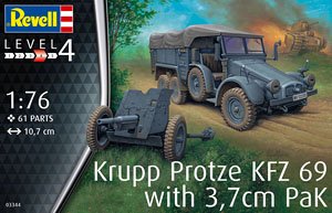 Revell (Germany) Krupp Protze KFZ 69 with 3,7cm Pak (Plastic model)