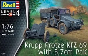 Revell (Germany) Krupp Protze KFZ 69 with 3,7cm Pak (Plastic model) Bild 1
