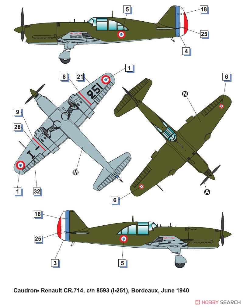 Dora Wings Caudron Renault CR.714C1 (早期型) (塑膠模型) 圖片 7