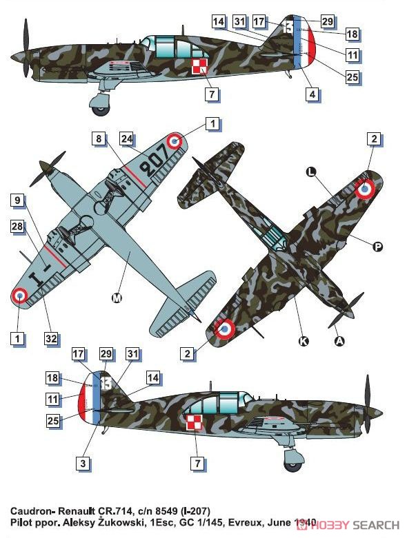 Dora Wings Caudron Renault CR.714C1 (早期型) (塑膠模型) 圖片 8