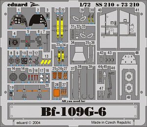Eduard Zoom Etched Parts for Bf109G-6 (for Hasegawa) รูปภาพ 1