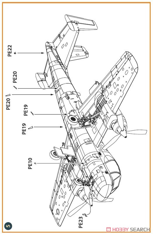 Clear Prop ! OV-1 A/JOV-1A Mohawk PE Parts and Painting Mask (for Clear Prop !) image 5