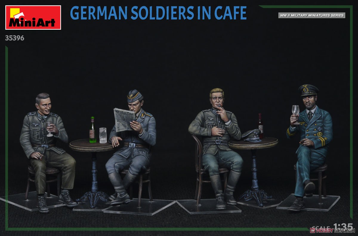 Mini Art German Soldiers In Cafe (Plastic model) gambar 5