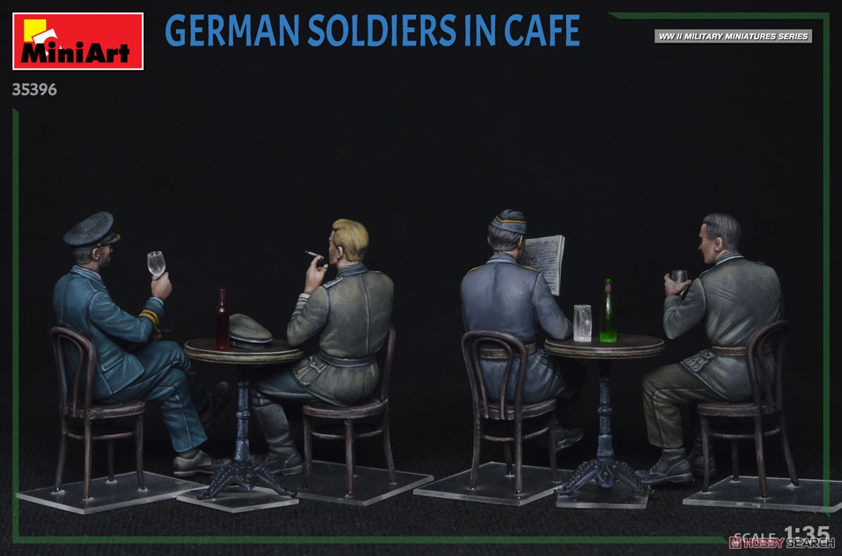 Mini Art German Soldiers In Cafe (Plastic model) gambar 7