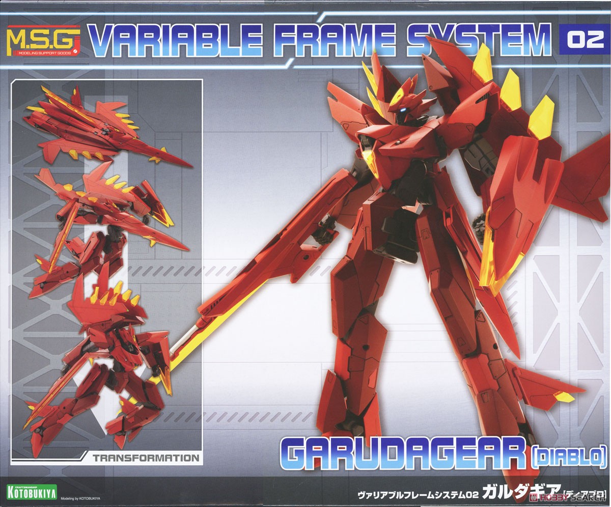 Kotobukiya Variable Frame System 02 Garudagear [Diablo] (Plastic model) imagen 2