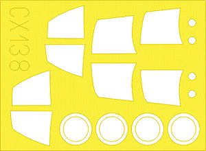 Eduard Masking Sheet for J35F Draken (for Hasegawa) (Plastic model) image 1