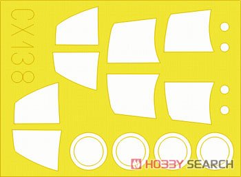 Eduard Masking Sheet for J35F Draken (for Hasegawa) (Plastic model) image 2