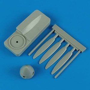 Quick Boost Spitfire Mk.IX propeller (for Hasegawa) (Plastic model)