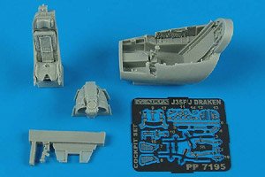 Aires J35F/J Draken Cockpit Set (for Hasegawa) (Plastic model)