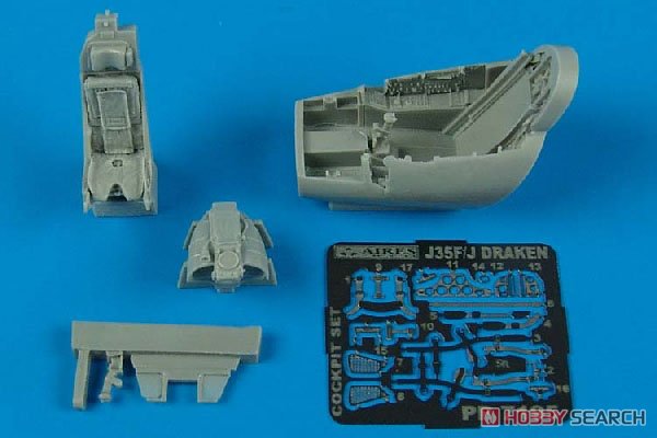 Aires J35F/J Draken Cockpit Set (for Hasegawa) (Plastic model) Bild 2
