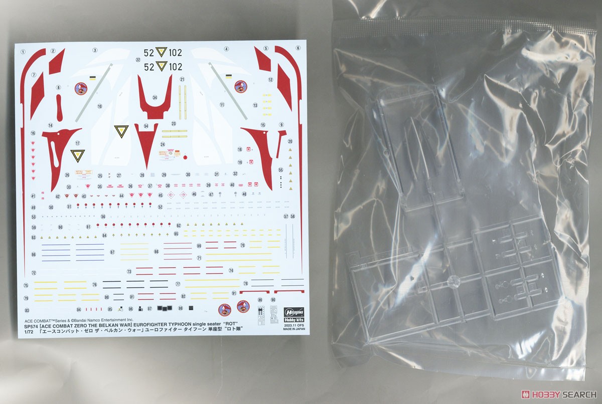 Hasegawa Ace Combat Zero THE Belkan War Eurofighter Typhoon Single Seater `Rot Team` (Plastic model) 圖片 8
