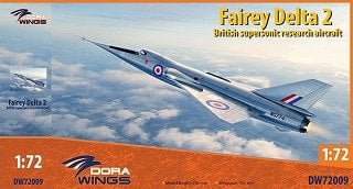 Dora Wings Fairey Delta 2 British Supersonic Experimental Aircraft (Plastic model)