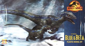 X-Plus 1/8 Scale Jurassic World: Dominion Velociraptor `Blue` &amp; `Beta` Plastic Model Kit (Plastic model)