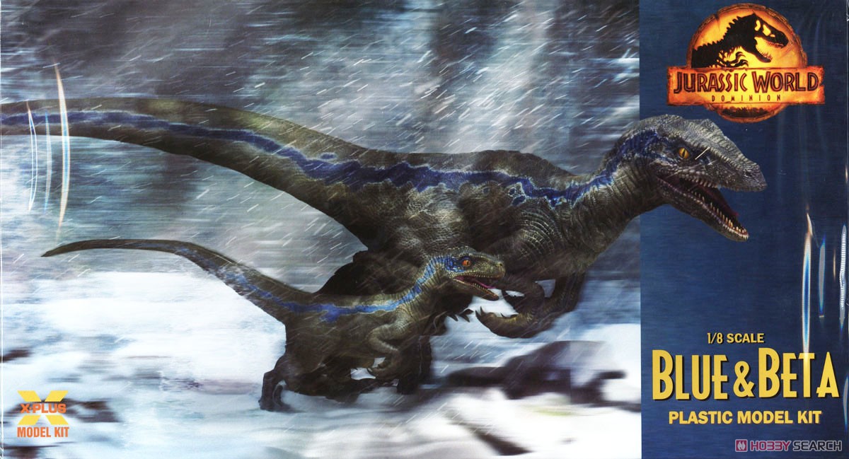 X-Plus 1/8 Scale Jurassic World: Dominion Velociraptor `Blue` &amp; `Beta` Plastic Model Kit (Plastic model) 图片 2