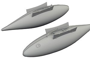 Eduard P-51D 165gal fuel tanks PRINT (for Eduard) (Plastic model)
