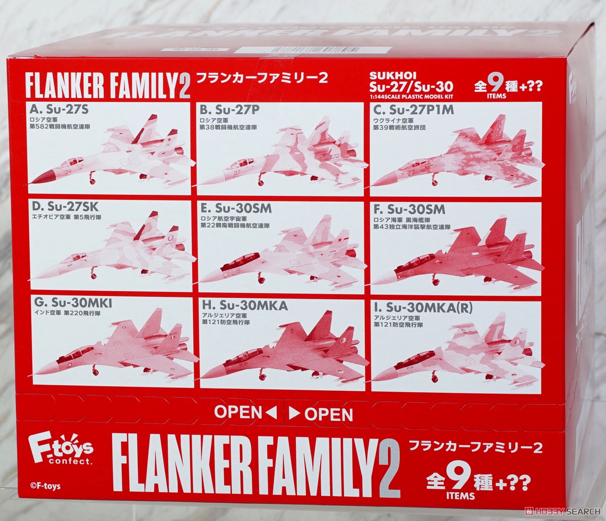 F-Toys Flanker Family 2 Box (Set of 10) (Plastic model) Bild 3