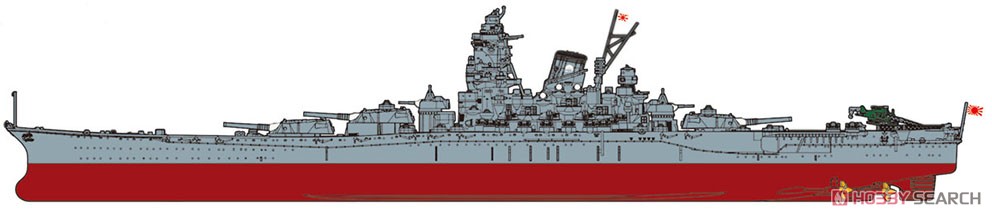 Fujimi 日本海軍 戦艦 大和 (黒甲板) エッチングパーツ付 (プラモデル) 画像 3