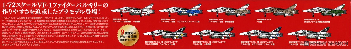 Max Factory PLAMAX PX14 1/72 VF-1 Fighter Valkyrie Deculture Package (Plastic model) image 7